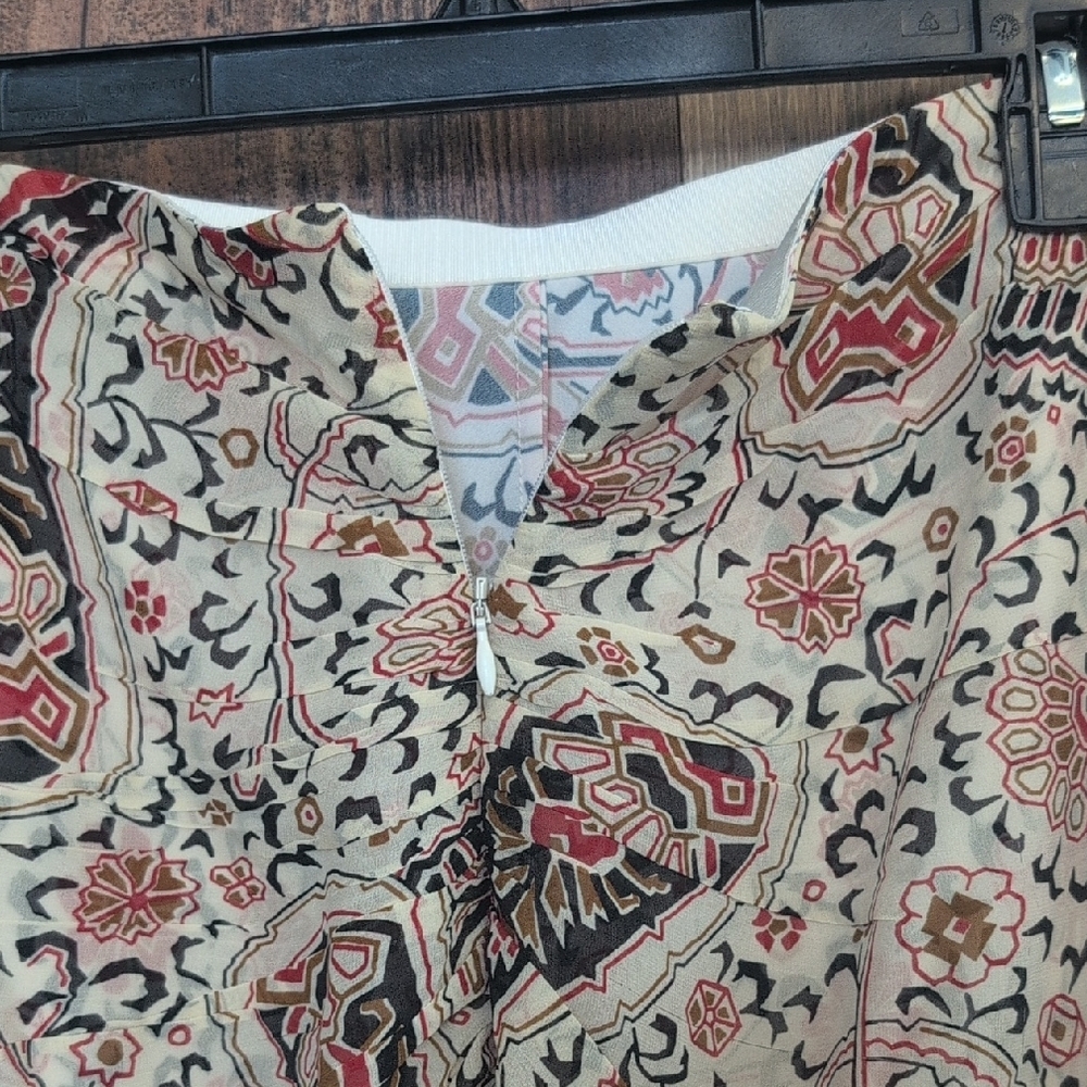 NWOT Veronica Beard Marion Silk Paisley Pencil Skirt with Slit 6 - Picture 8 of 8